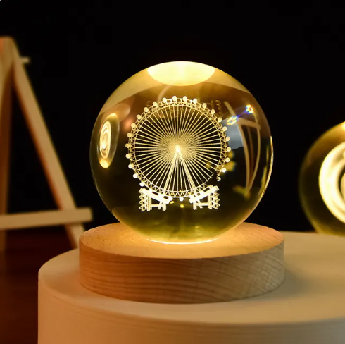 3D Night Crystal Ball