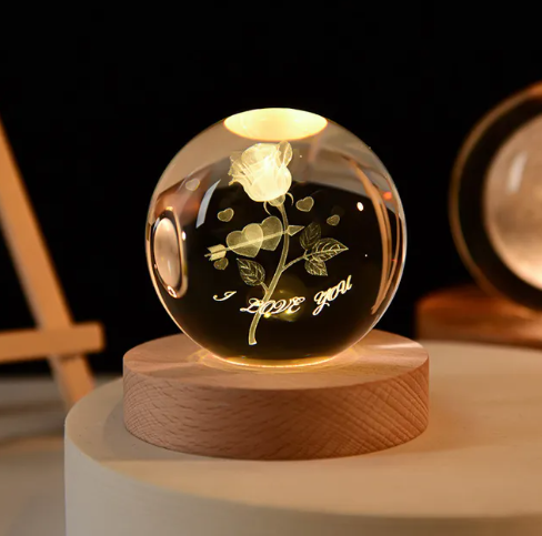 3D Night Crystal Ball